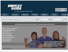 Tablet Screenshot of dentistguideonline.com